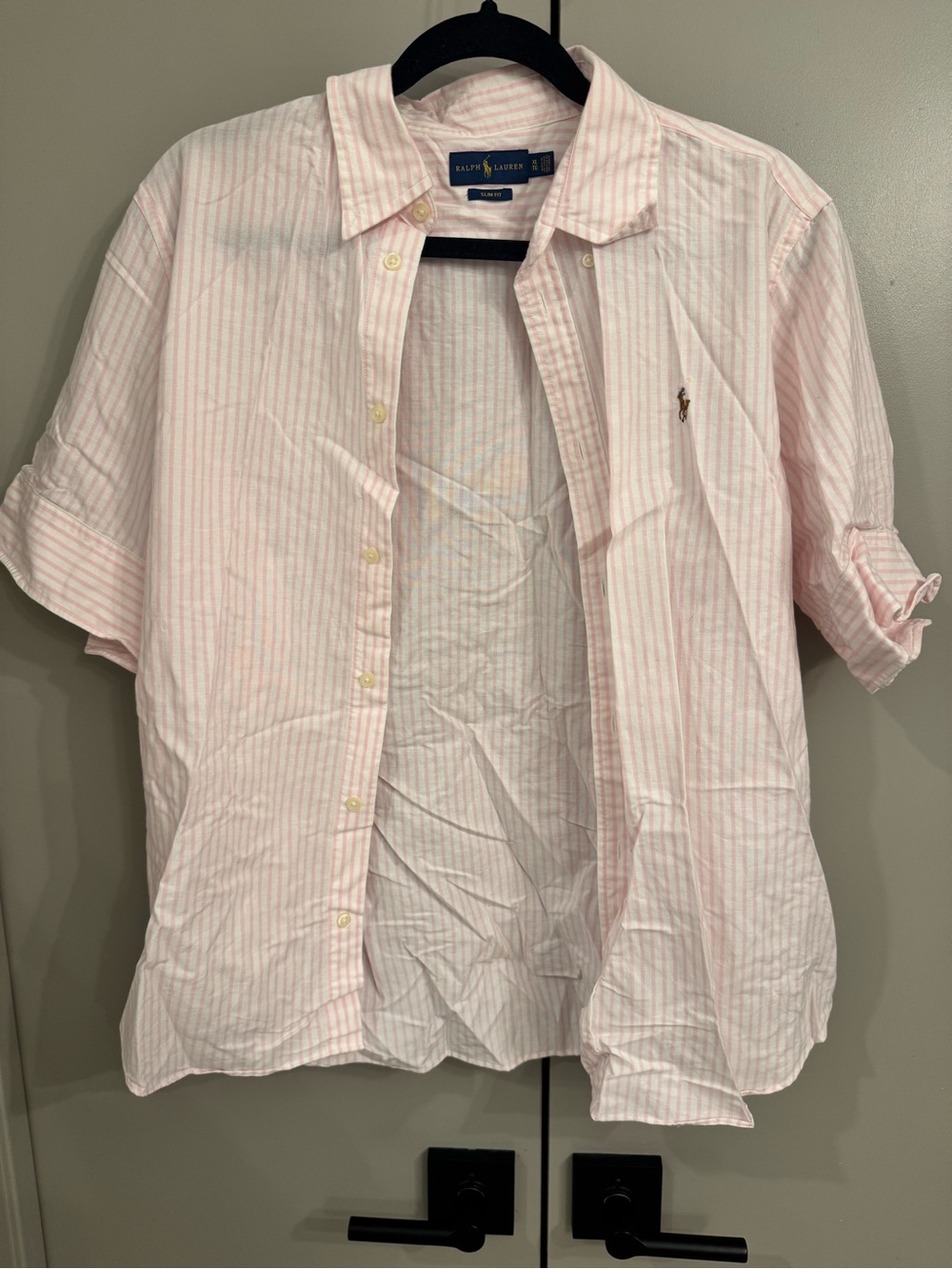 Polo by Ralph Lauren Women’s Pink Stripe Button-Up Shirt